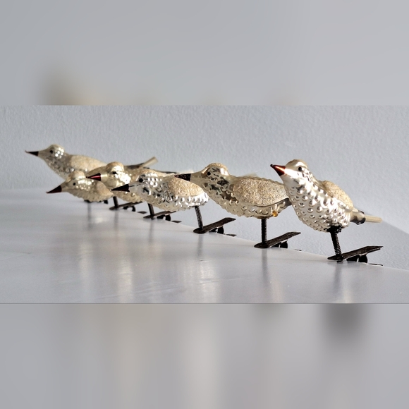6 Antiques blown glass birds - Picture 8 of 12